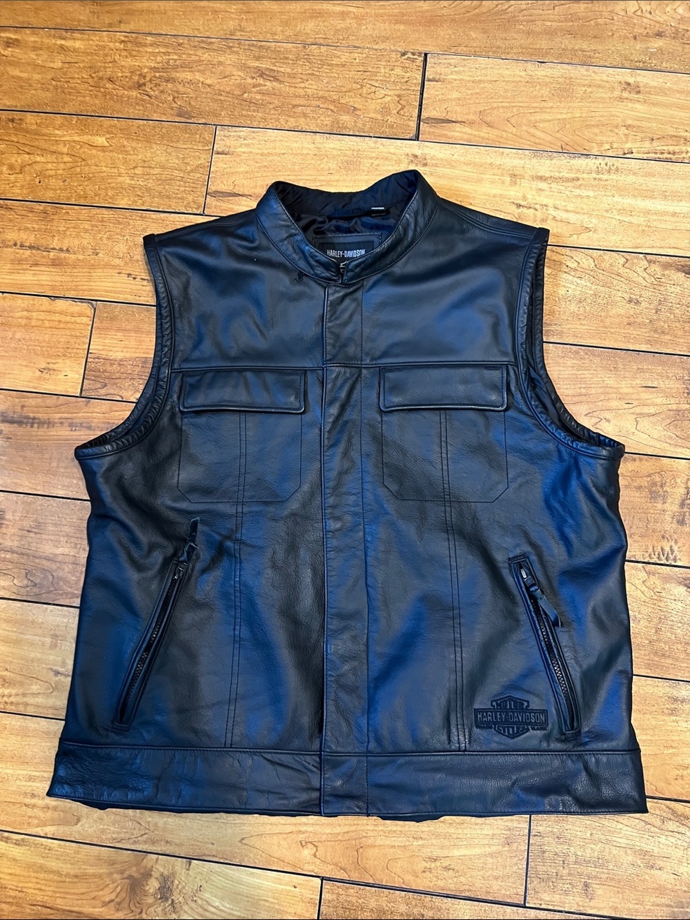 Harley-Davidson Black Leather Riding Vest